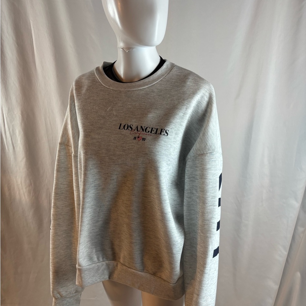 Gray Los Angeles 1993 Crewneck Sweater